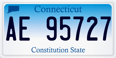 CT license plate AE95727