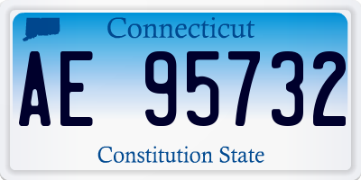 CT license plate AE95732