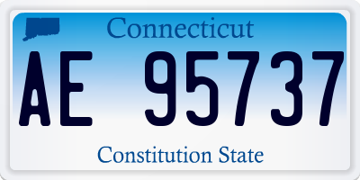 CT license plate AE95737