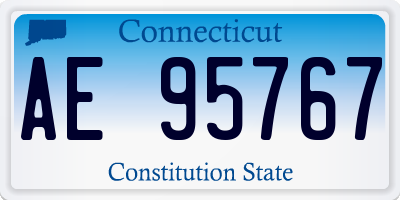 CT license plate AE95767