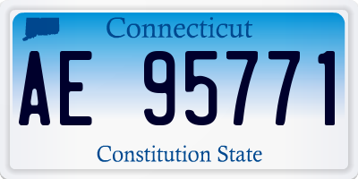 CT license plate AE95771