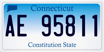 CT license plate AE95811