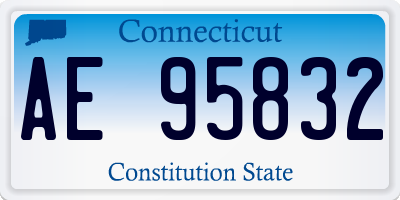 CT license plate AE95832