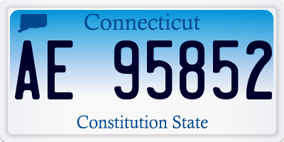 CT license plate AE95852