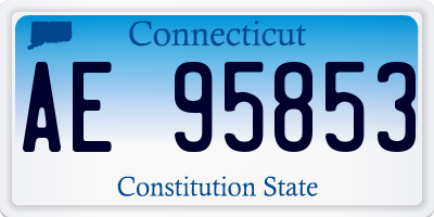 CT license plate AE95853