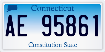 CT license plate AE95861