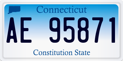 CT license plate AE95871