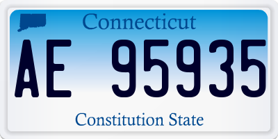 CT license plate AE95935