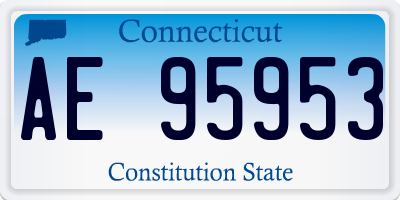 CT license plate AE95953