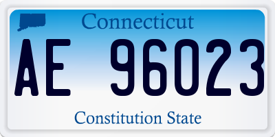CT license plate AE96023
