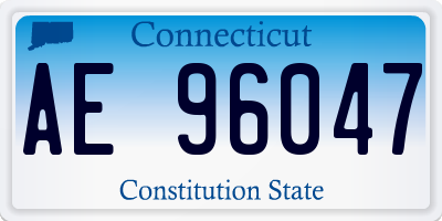 CT license plate AE96047