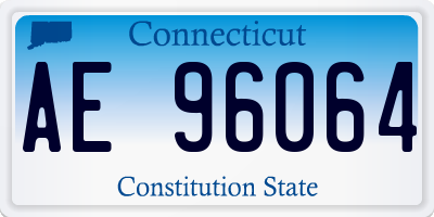 CT license plate AE96064