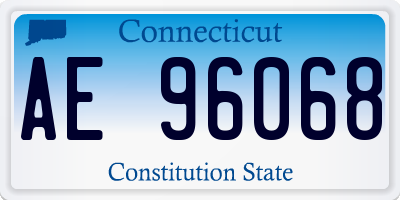 CT license plate AE96068