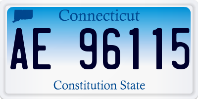 CT license plate AE96115