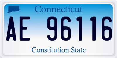 CT license plate AE96116