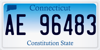 CT license plate AE96483