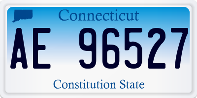 CT license plate AE96527