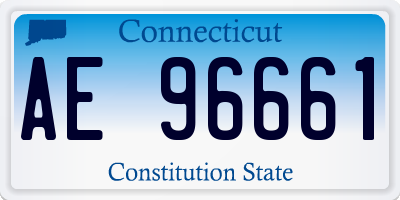 CT license plate AE96661