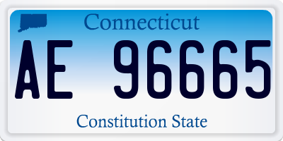 CT license plate AE96665