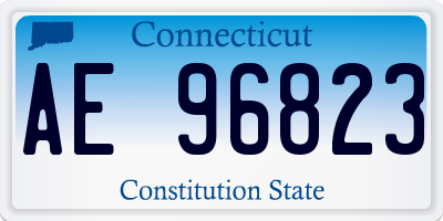 CT license plate AE96823