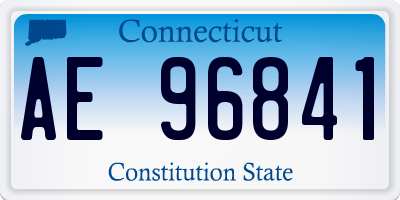 CT license plate AE96841