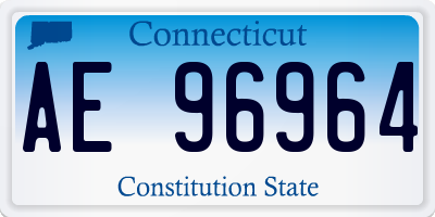 CT license plate AE96964