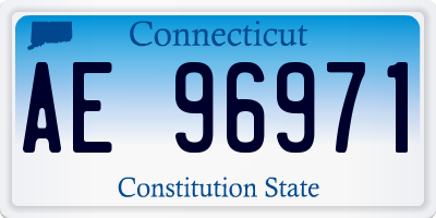 CT license plate AE96971