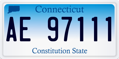 CT license plate AE97111