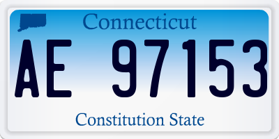 CT license plate AE97153