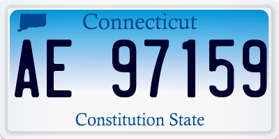 CT license plate AE97159