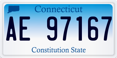 CT license plate AE97167