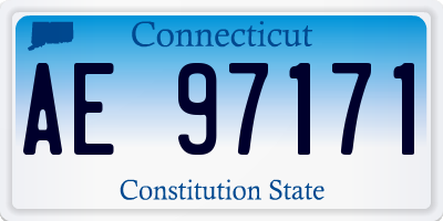 CT license plate AE97171