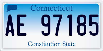 CT license plate AE97185