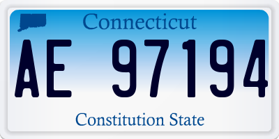 CT license plate AE97194