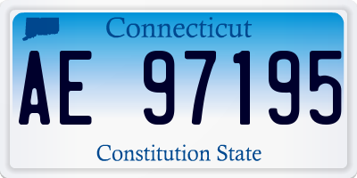 CT license plate AE97195