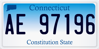 CT license plate AE97196
