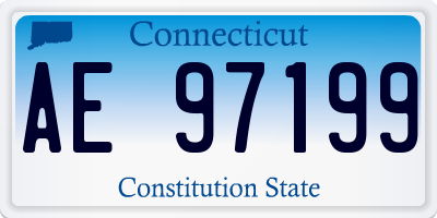 CT license plate AE97199
