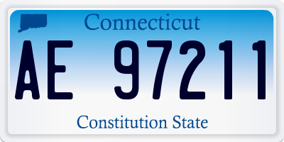 CT license plate AE97211