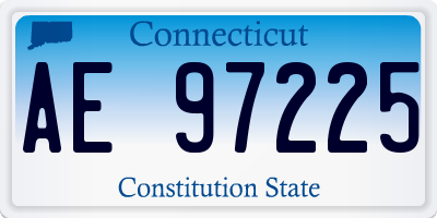 CT license plate AE97225