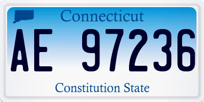 CT license plate AE97236