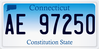 CT license plate AE97250