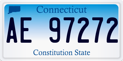CT license plate AE97272