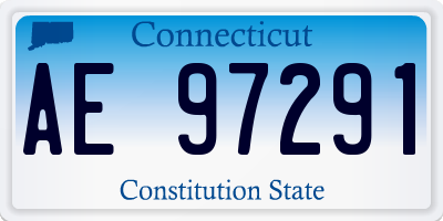 CT license plate AE97291