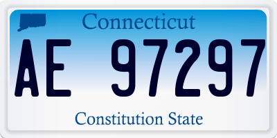 CT license plate AE97297