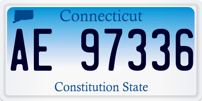 CT license plate AE97336
