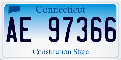 CT license plate AE97366