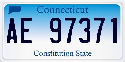 CT license plate AE97371