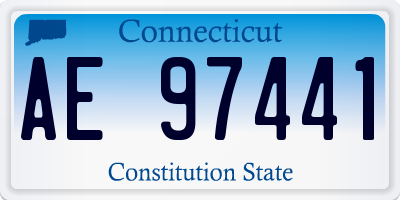 CT license plate AE97441