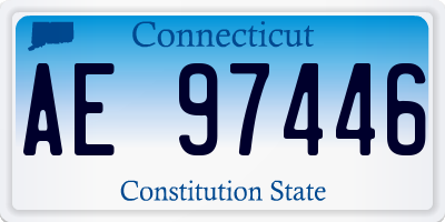 CT license plate AE97446