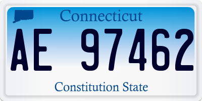 CT license plate AE97462